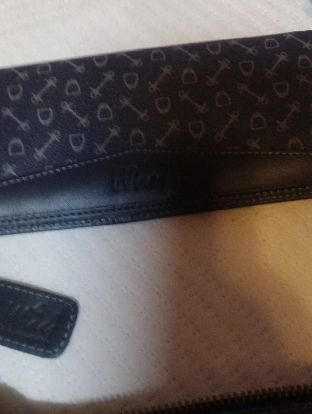 Why Classic Black Patterned Shoulder Bag And Wallet
